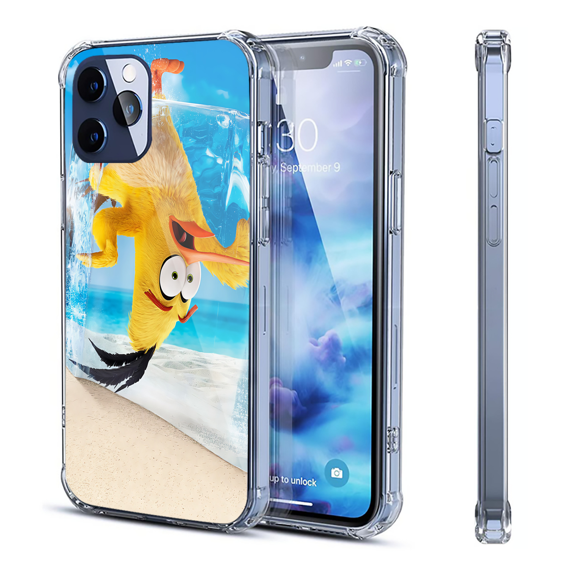 （画像用） Angry Birds アングリーバード 【iPhone 12シリーズ対応】透明スマホケース（クリアソフトケース）